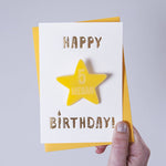 Star Badge Birthday Card by Clouds & Currents