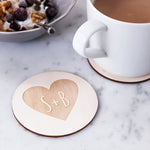 Couples Heart Coasters by Clouds and Currents