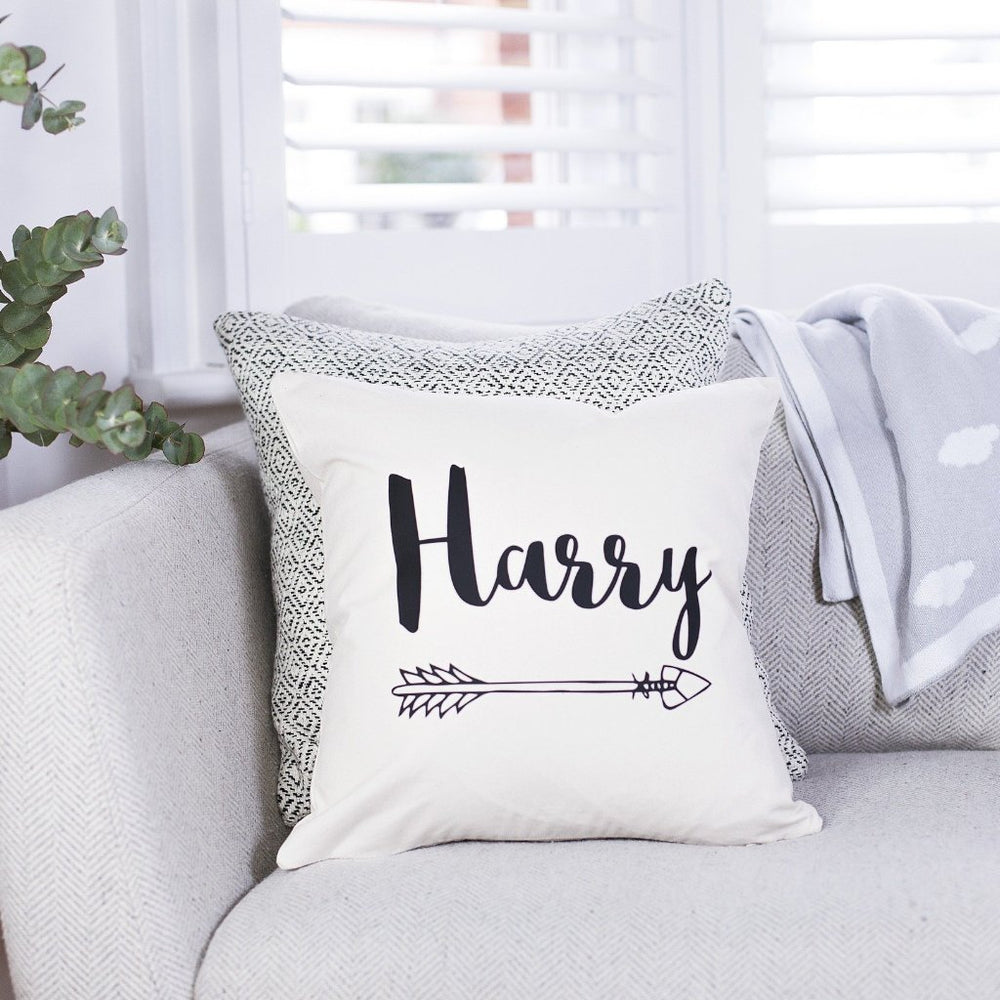 Nursery Name Cushion by Clouds and Currents