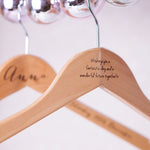 Engraved Wedding Hanger by Clouds and Currents
