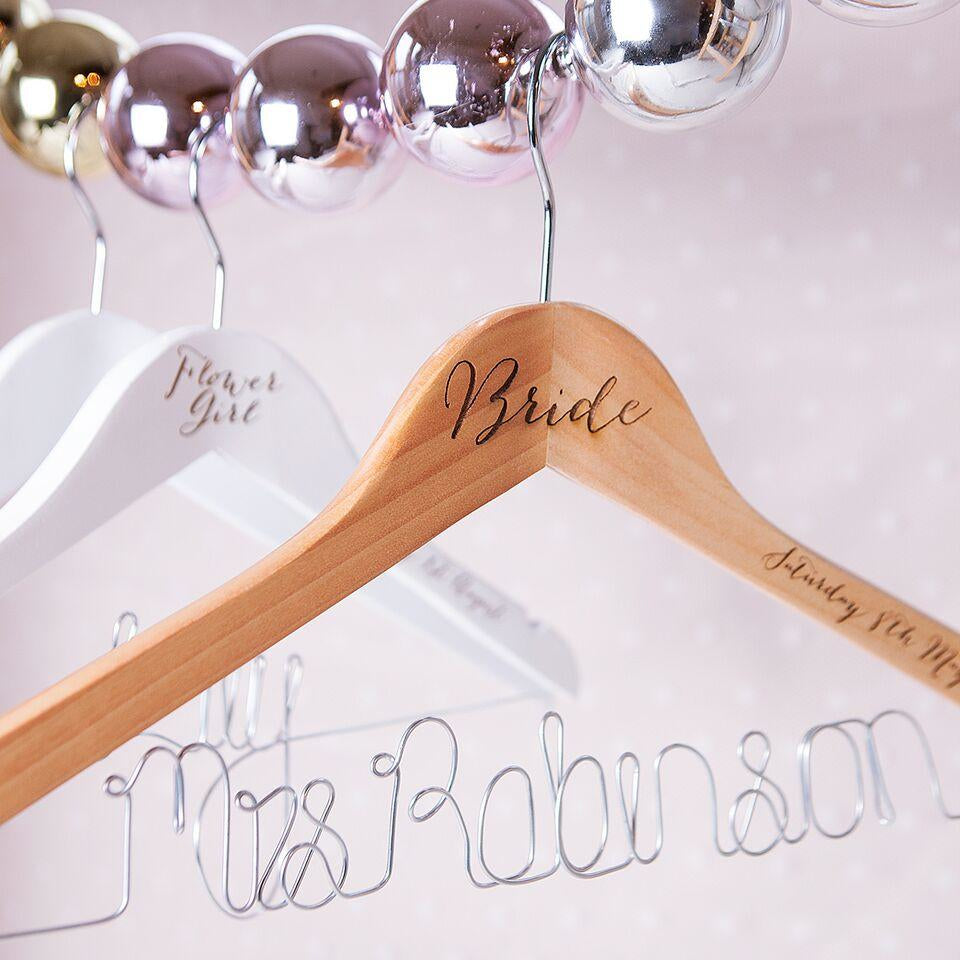 Bridal Wedding Hanger by Clouds & Currents