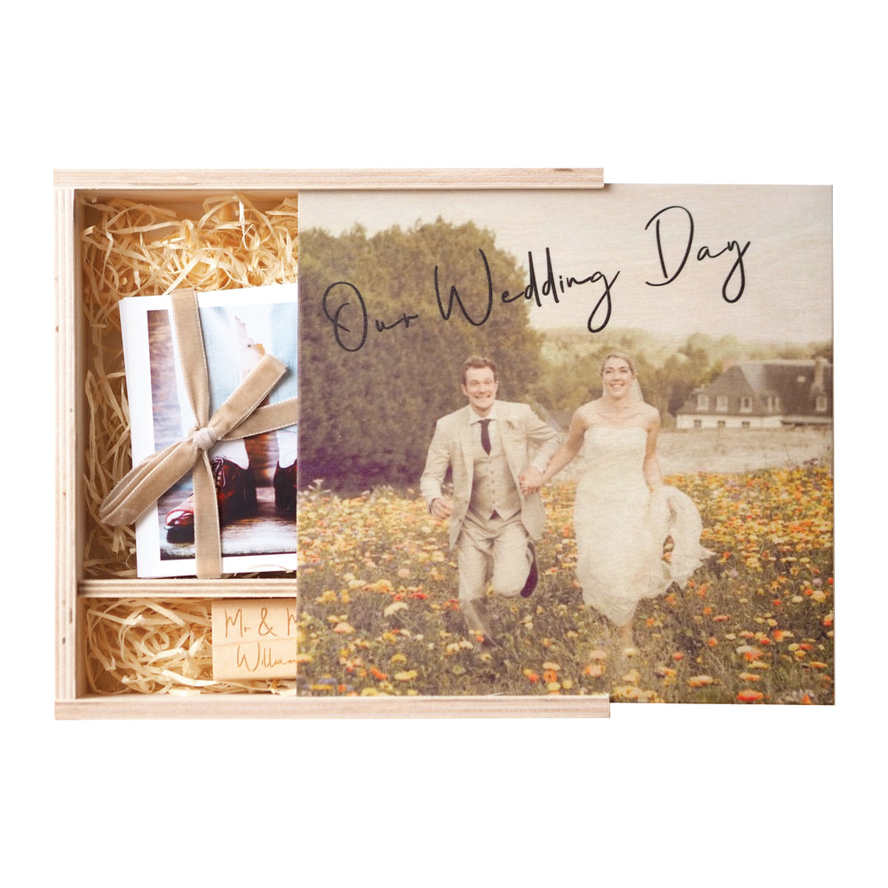Personalised Wedding Photograph Memory Box by Clouds & Currents