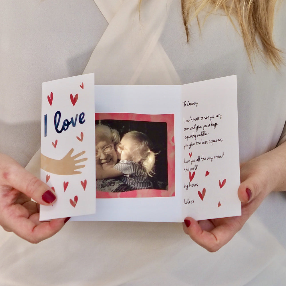 Personalised Love Your Hugs Valentines Card by Clouds and Currents