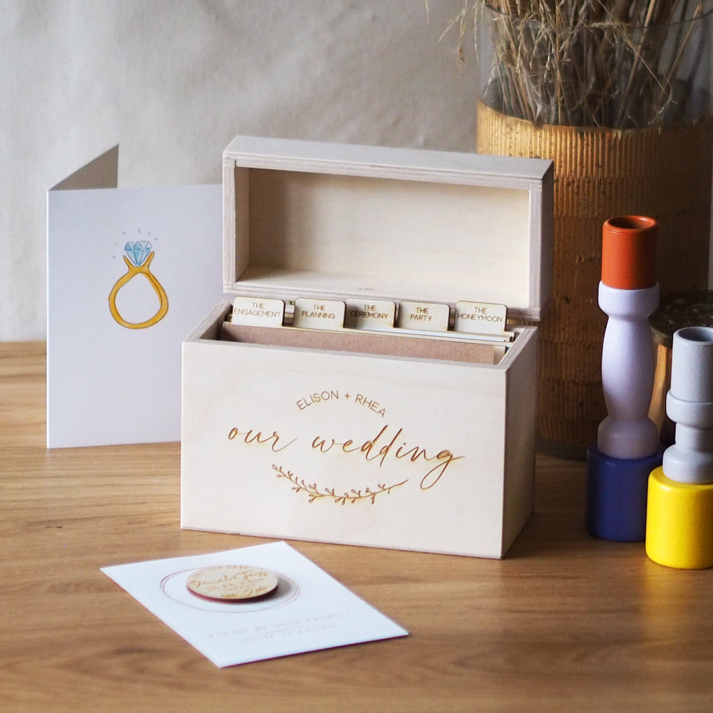 Personalised Engraved Wedding Keepsake Box