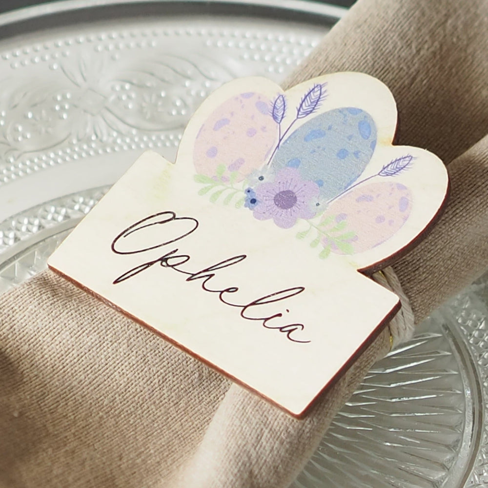 Personalised Easter Eggs Place Setting