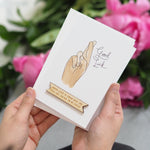Personalised Fingers Crossed Good Luck Card by Clouds & Currents