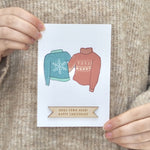 Personalised Christmas Hugs Card by Clouds and Currents