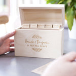Floral New Home Recipe Box by Clouds and Currents