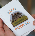 Personalised Bear Family Father's Day Magnet Card by Clouds and Currents