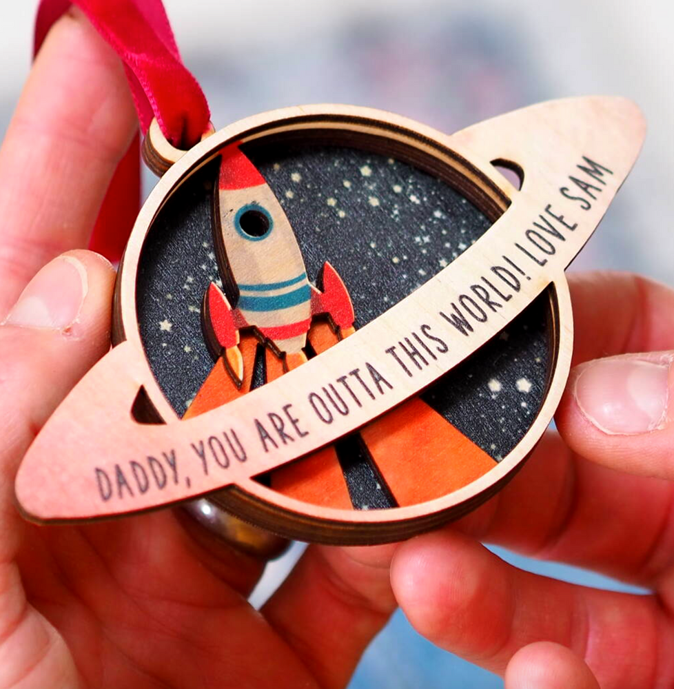 Personalised Space Father's Day Keepsake by Clouds and Currents