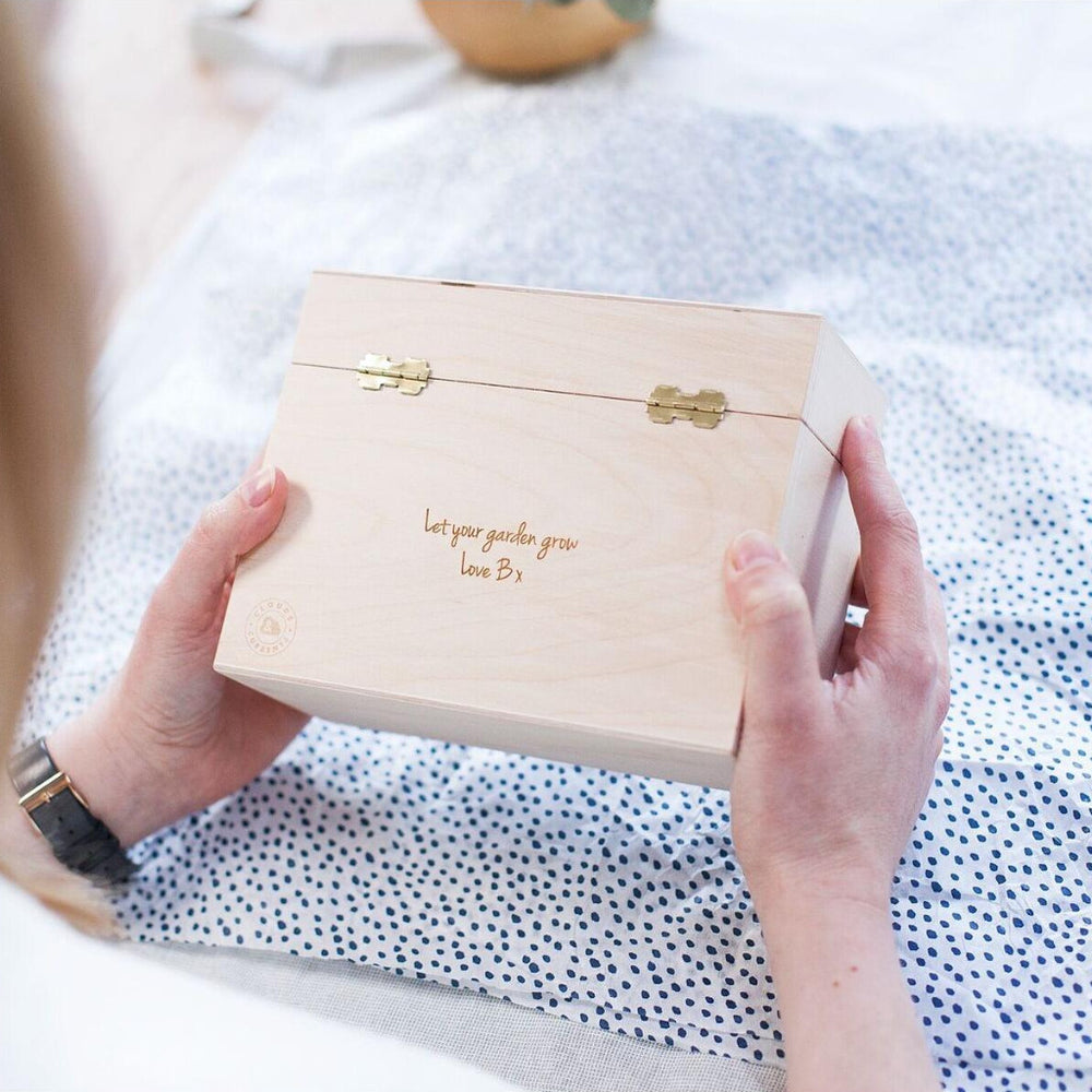 Modern Wooden Seed Box by Clouds & Currents