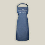 SAMPLE Apron 'Tim The Host With The Most'