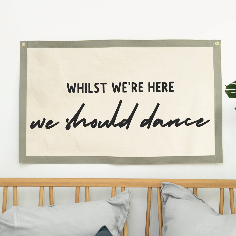 We Should Dance Fabric Wall Art Banner by Clouds and Currents
