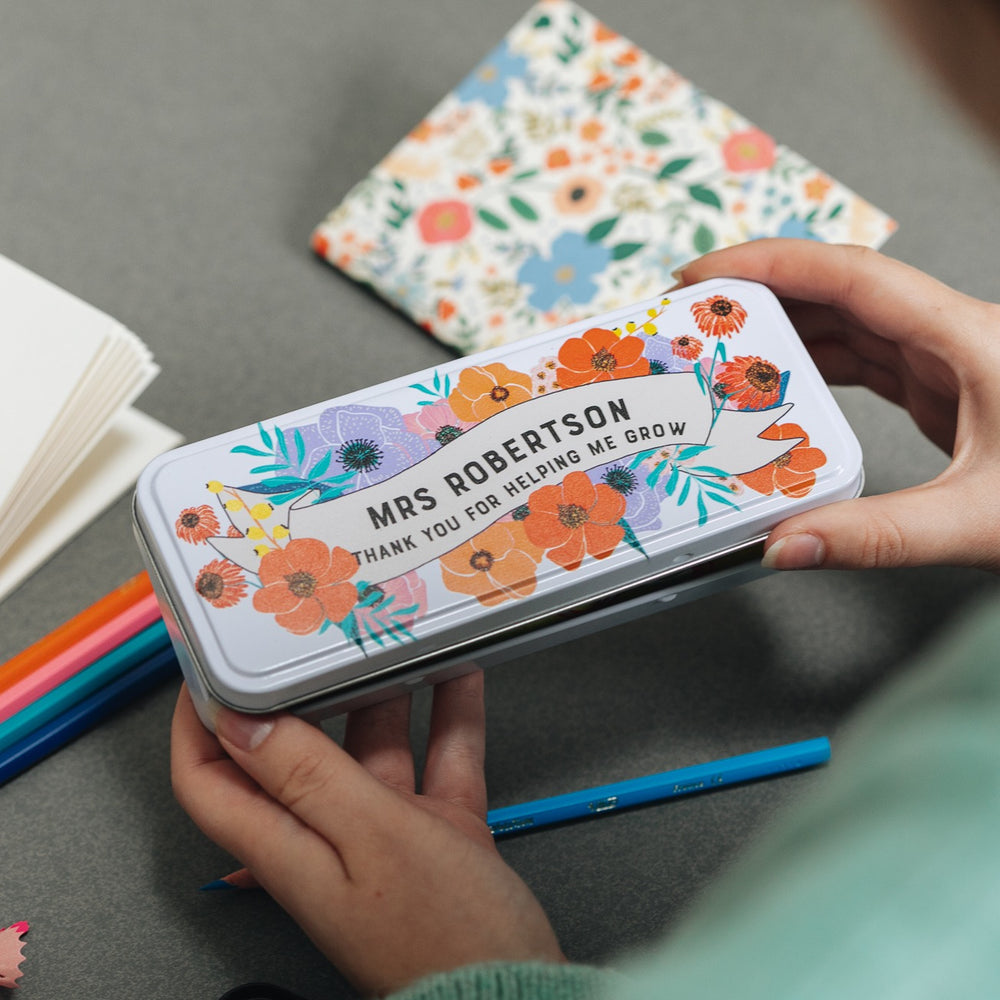 Personalised Favourite Teacher Pencil Case GiftClouds and Currents
