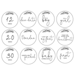 Wooden Pregnancy Milestone Tokens by Clouds and Currents