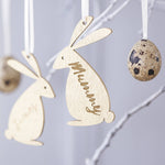 Personalised Easter Bunny Family Decoration