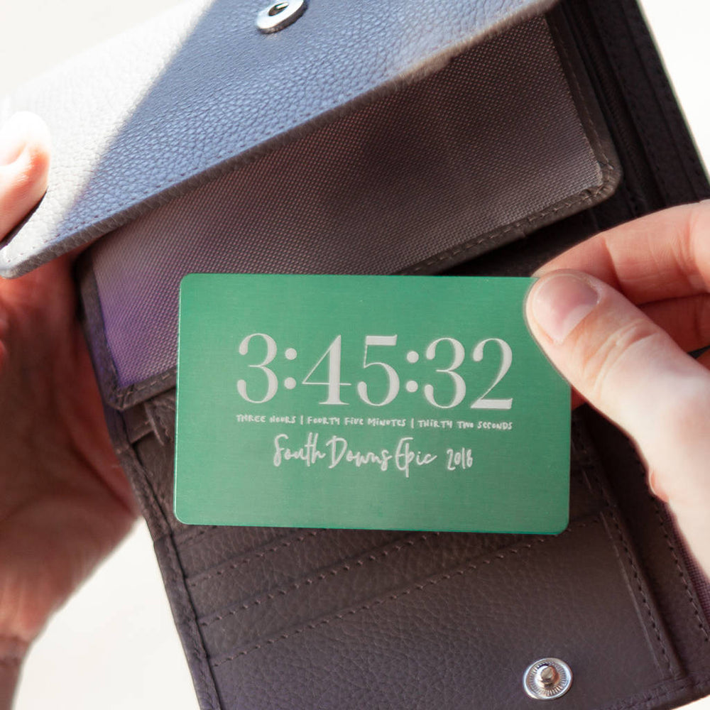 Marathon Keepsake Wallet Card by Clouds and Currents