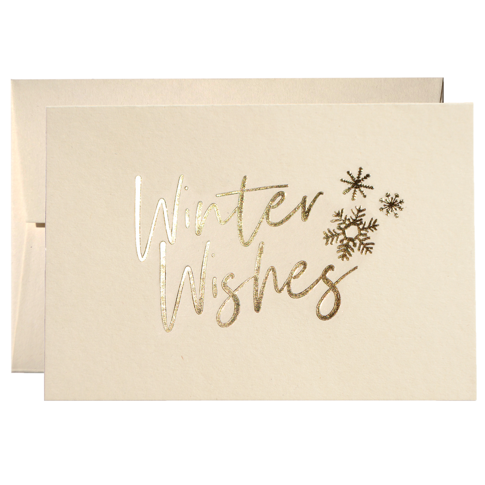 Set Of 50 Winter Wishes Cards (PPSM-03) by Clouds and Currents