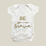 SAMPLE 0-3 Months 'Be Brave' Baby Grow