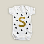 SAMPLE 3-6 Months Initial 'S' Baby Grow