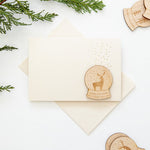 Set Of 50 Snowy Deer Christmas Cards (PPSW-02) by Clouds & Currents