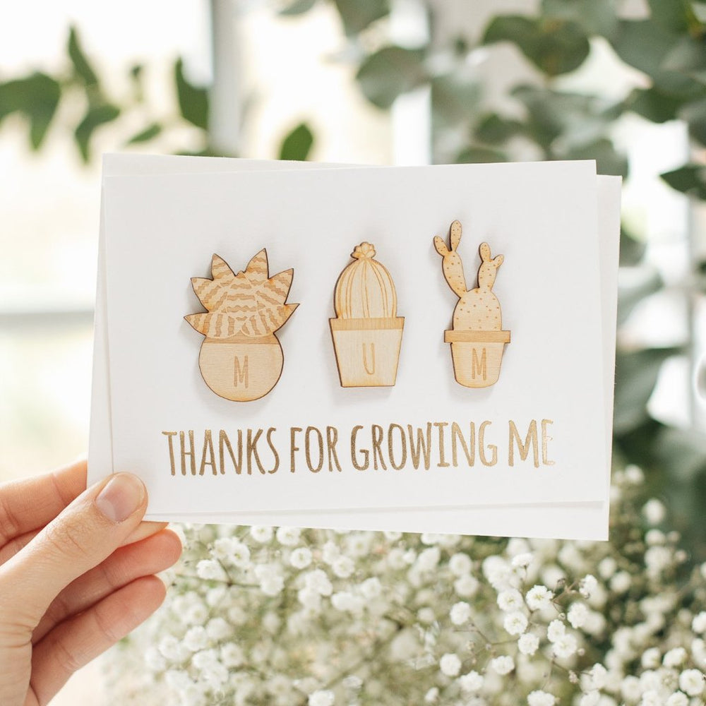 Thanks For Growing Me New Mum Card by Clouds & Currents
