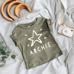 Personalised Kids Christmas Star Shirt by Clouds and Currents