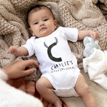 Personalised First Christmas Reindeer Bodysuit by Clouds & Currents
