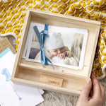 Personalised Photo New Baby Memory Box by Clouds & Currents