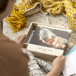 Personalised Photo New Baby Keepsake Box by Clouds and Currents