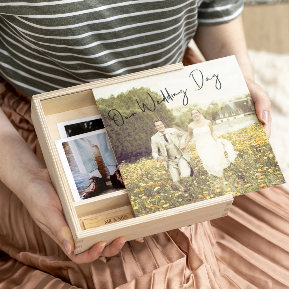 Personalised Wedding Photograph Memory Box