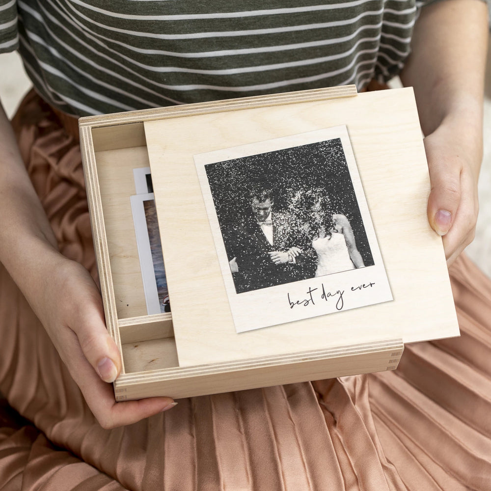 Personalised Photo Wedding Memory Box by Clouds and Currents