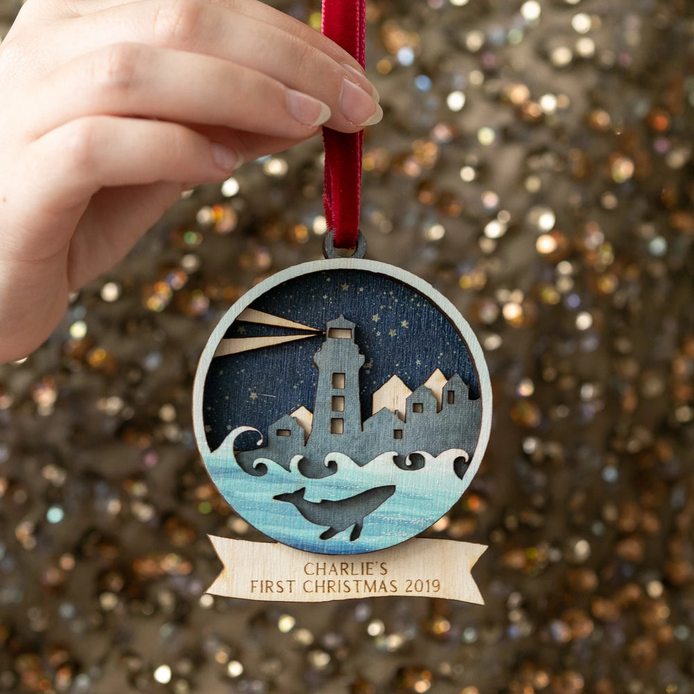 Personalised Luxury Winter Christmas Decoration by Clouds and Currents