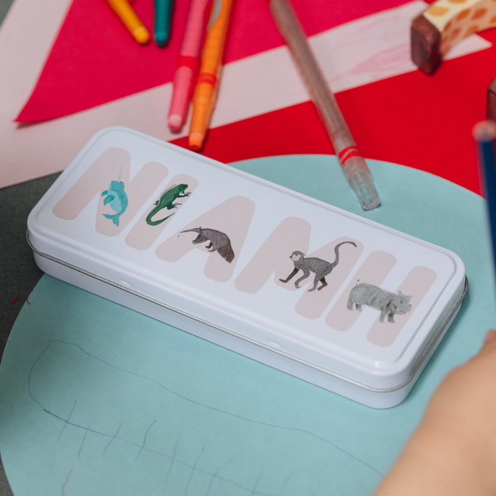 Personalised Animal Alphabet School Pencil Case by Clouds & Currents