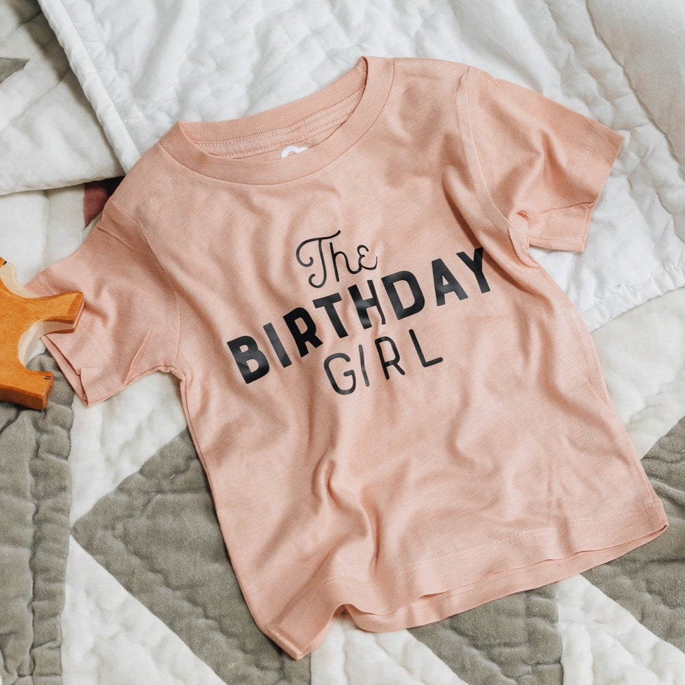 Personalised Birthday Girl Kids T Shirt by Clouds and Currents