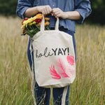 Holi'Yay' Tote Bag and Makeup Bag Set by Clouds and Currents