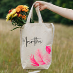 Personalised Name Tote Bag and Makeup Bag by Clouds and Currents