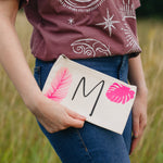 Personalised Name Tote Bag and Makeup Bag by Clouds and Currents