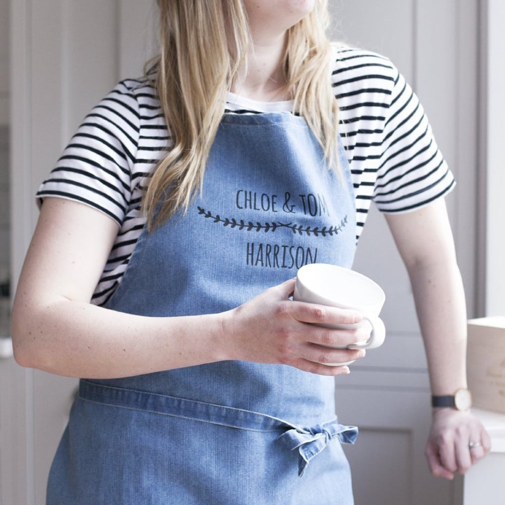 Couples Denim Apron by Clouds & Currents