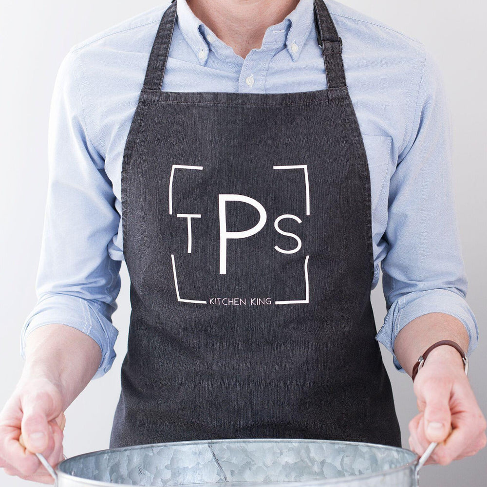 Kitchen King Denim Apron by Clouds and Currents