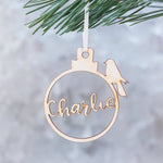 Personalised Robin Bauble by Clouds & Currents
