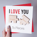 Love You To Pieces Magnet Card by Clouds & Currents