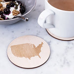 Country Map Coasters by Clouds and Currents