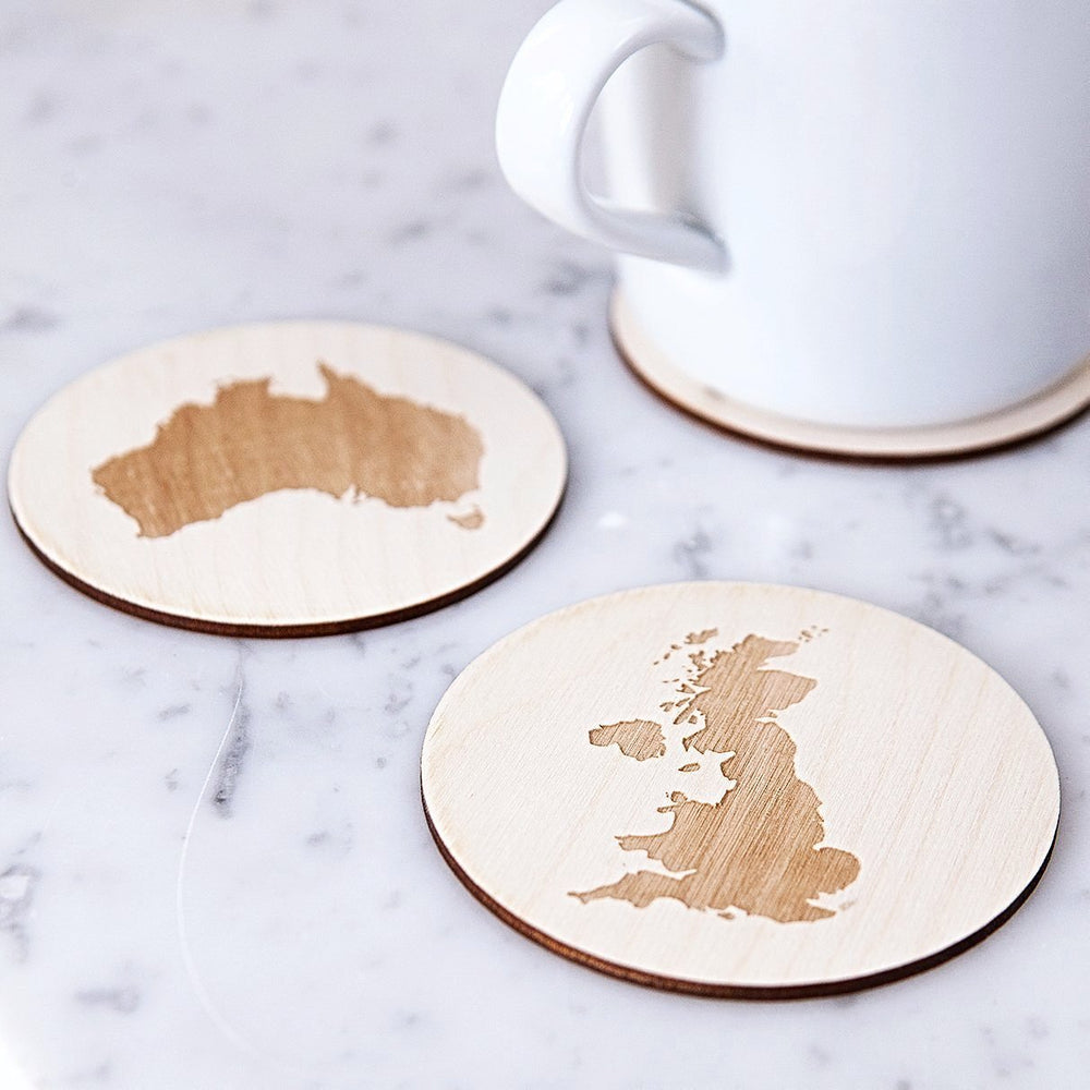 Country Map Coasters