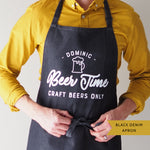 Personalised Craft Beers Apron By Clouds and Currents