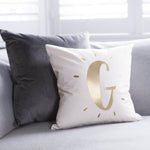 Nursery Glow Initial Cushion by Clouds and Currents