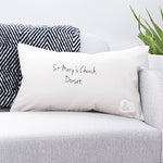 Wedding Date Cushion by Clouds and Currents