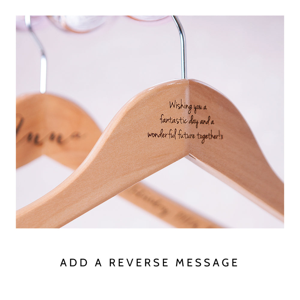 Bridal Wedding Hanger by Clouds & Currents