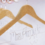 Glitter Wedding Dress Hanger by Clouds & Currents