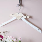 Heart Wedding Dress Hanger by Clouds and Currents